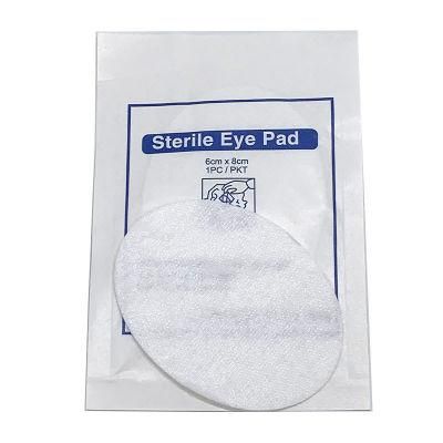 CE Certification Disposable 6X8cm Non-Woven Sterile Eye Pad First Aid Kit Necessary Eye Patch Without Glue Single Piece Independent Packaging