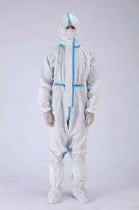SGS En14126 Hospital Medical Protective Coverall Isolation Gown