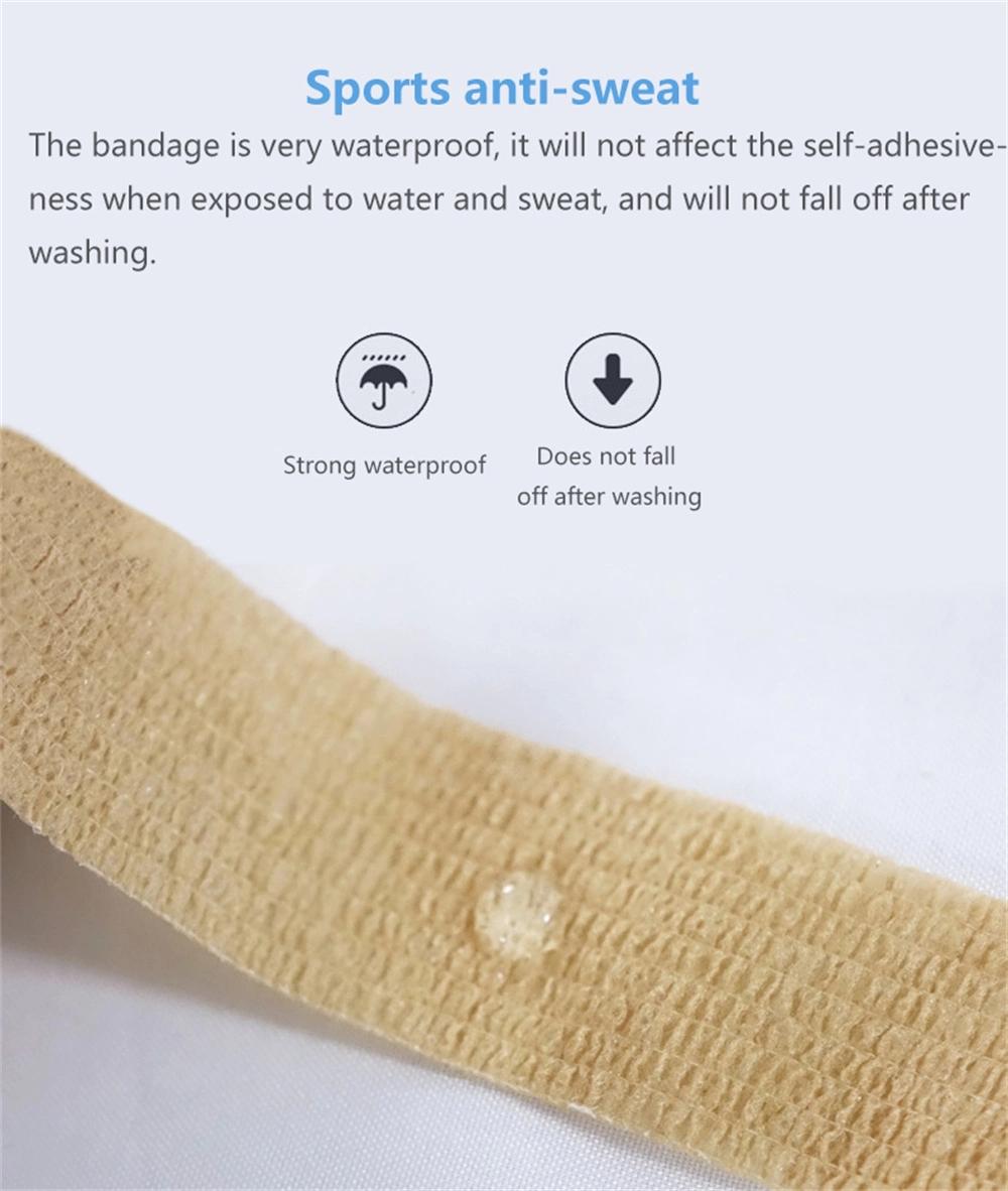 Pain Care Waterproof Non Woven Exercise Sports Finger Wrap Self Adhesive Sport Tape Cohesive Bandage