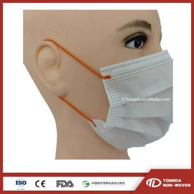 Disposable Medical Non Woven Face Masks with Colorful Earloop