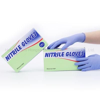 Titanfine Professional Manufacturer Blue Nitrile Disposable Gloves Powder Free