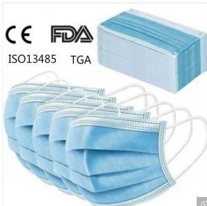 3ply Steril Disposable Face Mask, Sugical Mask, Non Woven Cover, Earloop, Bfe Efficiency &gt;=99.6%, Safe