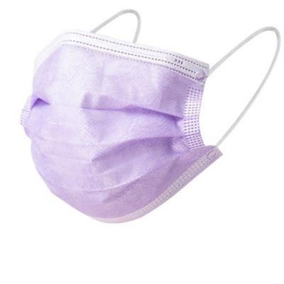 Kids Face Mask Disposable 3 Layer Colorful Dustproof Elastic Band Ear Loop with Node Clip Boys and Girls