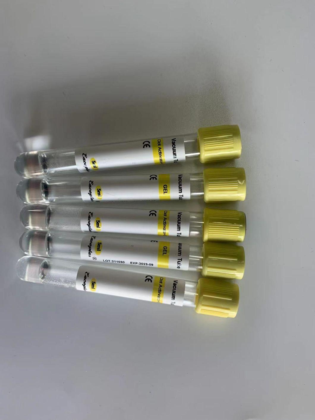 Siny Medical Supplier Sample Glass Pet Gel Tube with CE