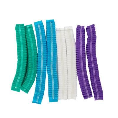 Disposable PP Non Woven Strip Clip Cap Head Cover