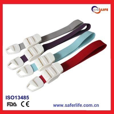 Colourful OEM Logo Printing Intravenous Injection Elastic Buckle Tourniquet Strap