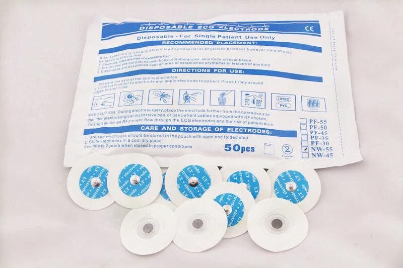 Non-Woven Round Disposable ECG Electrode for Hospital