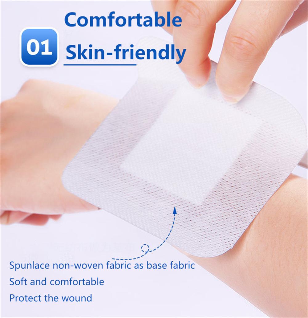 Disposable Sterile Surgical Adhesive 10X10cm Non Woven Wound Care Dressing