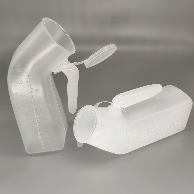 White Disposable PP+PE Medical 1000ml Scaled Men′ S Urine Bottle
