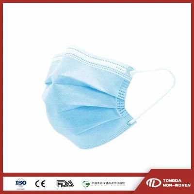 Safety 3 Ply Disposable Medical Surgical Face Mask Anti Dust Face Mask for Protection with Era-Loop