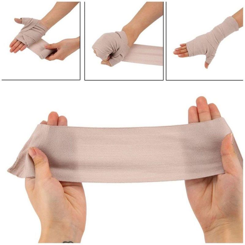 Medical High Compression 90g Rubber Complexion Elastic Cohesive Bandage