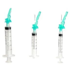Disposable Safety Syringe 1ml 2ml 3ml 20ml 30ml 60ml Hospital Medical Injection with Safety Needle