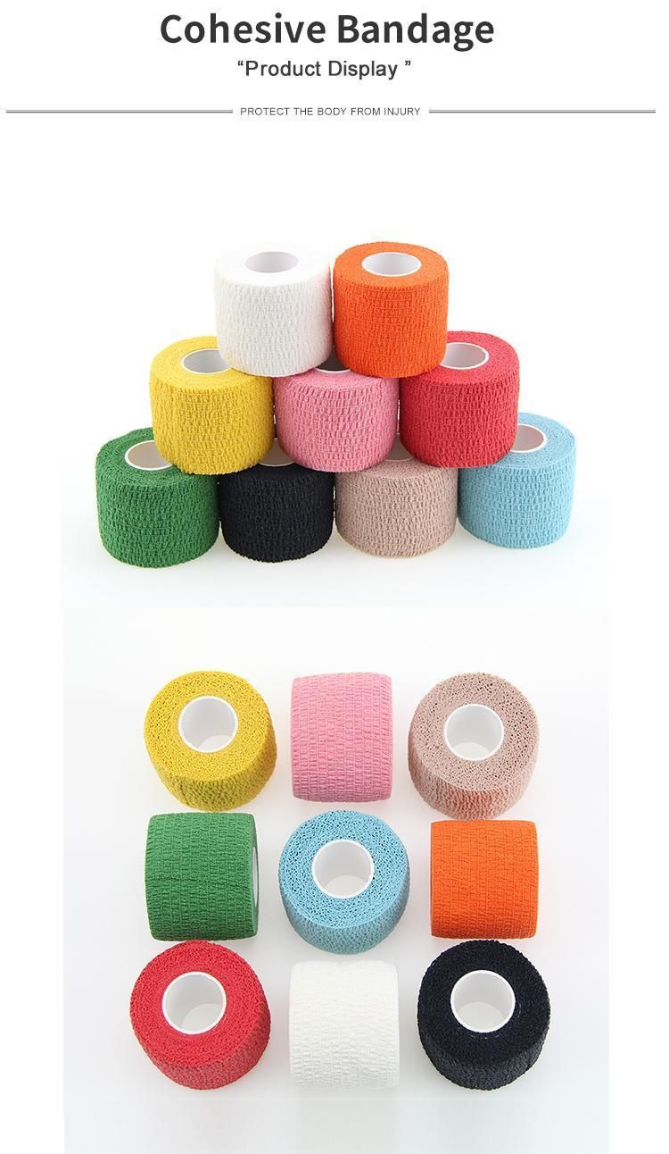 HD5 Colorful Sport Elastic Wrap Tape Self Adhesive Bandage 4.5m