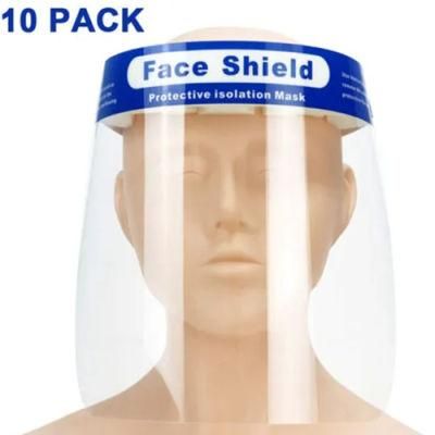 Skin Friendly Protection Isolation Anti-Fog Full Face Shield with Sponge