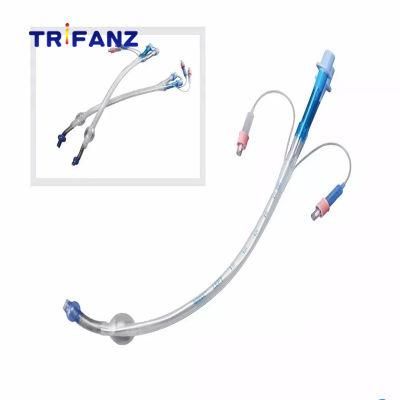 Medical Consumables Silicone 28fr Double Lumen Endobronchial Tube Types