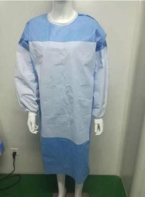 High-Quality Nonwoven Fabric Disposable Standard Reinforced Surgical Gown