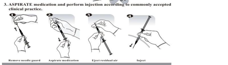 CE/FDA Approved Retractable Safety Syringe 0.3/0.5/1/3/5ml for Hypodermic Injection