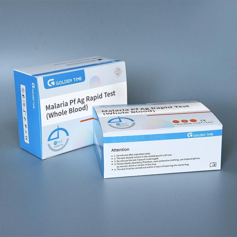 Whole Blood Home Easy Malaria PF/PV Antigen Rapid Test Cassette Malaria PF Test Kit