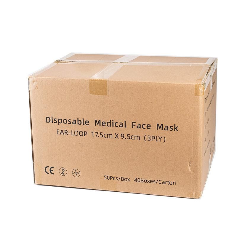 Factory  Ce En14683 3ply Disposable Medical Surgical Face Mask