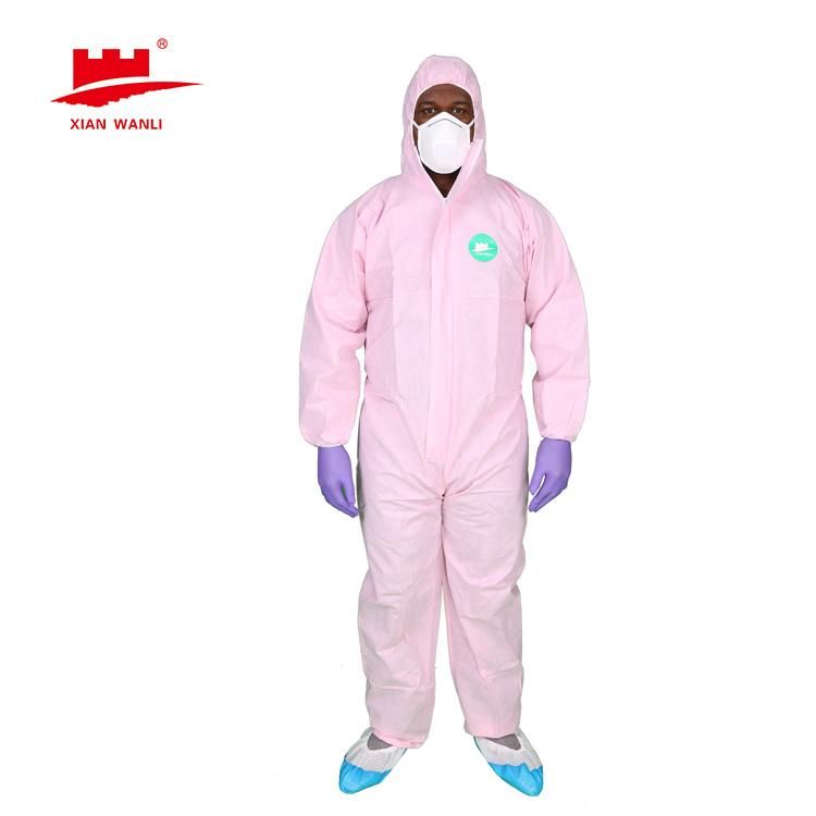 Medical Body Suit Polypropylene Coverall Disposable Non Woven Coverall Hazmat Suit Protection