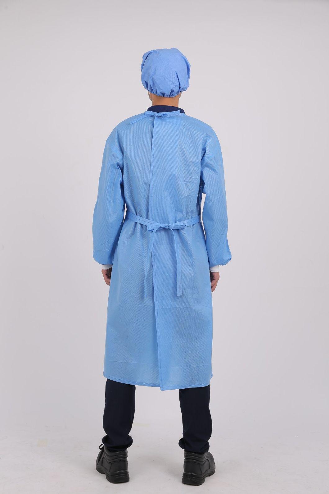 Ultrasonic Pressing Non Woven Disposable Isolation Protective Coveralls