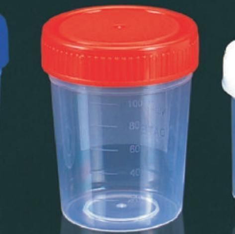 Medical Disposable Specimen Container/Urine Container/PP/Blue Cap 25ml