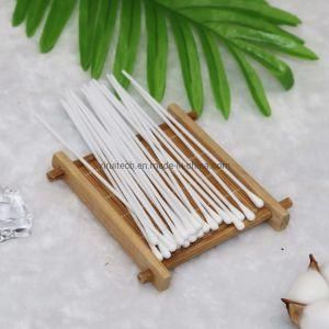Plastic Stick Medical Q-Tips with 100% Organic Cotton 6 Inch Cotton Tip Swabs Applicators for Hospital