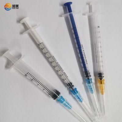 Factory Price Wholesale Medical Disposable Syringe, 1ml, 2ml, 3ml, 5ml