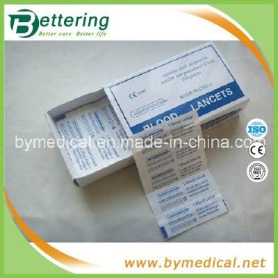 Sterile Disposable Stainless Steel Blood Lancet