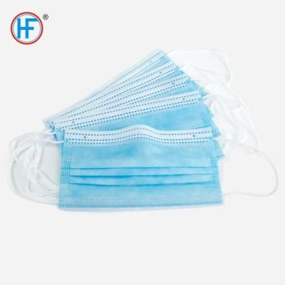 Mdr CE Approved 3ply Ear Loop Mask Hengfeng Cartons Wholesale Surgical Mask