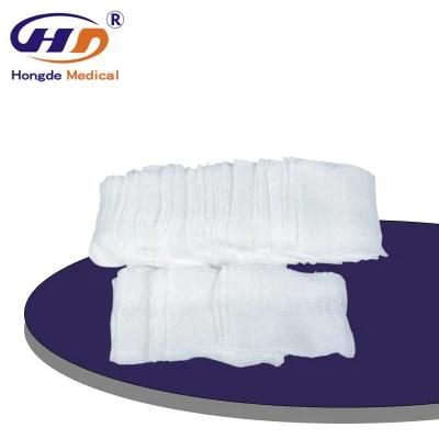 HD5 Best Selling Soft Gauze Swab 17 Threads Non Sterile Folded Edges Without X-ray Gauze Pad