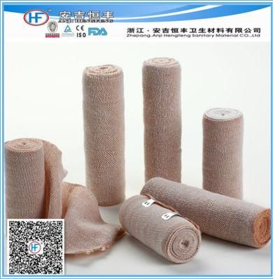 Mdr CE Approved Healthy Medical Cotton Non-Woven Elastic Rubber Bandage for Hospital