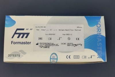 Antigen Saliva Diagnostic Rapid Test Cassette Indivudual Test Kit with CE