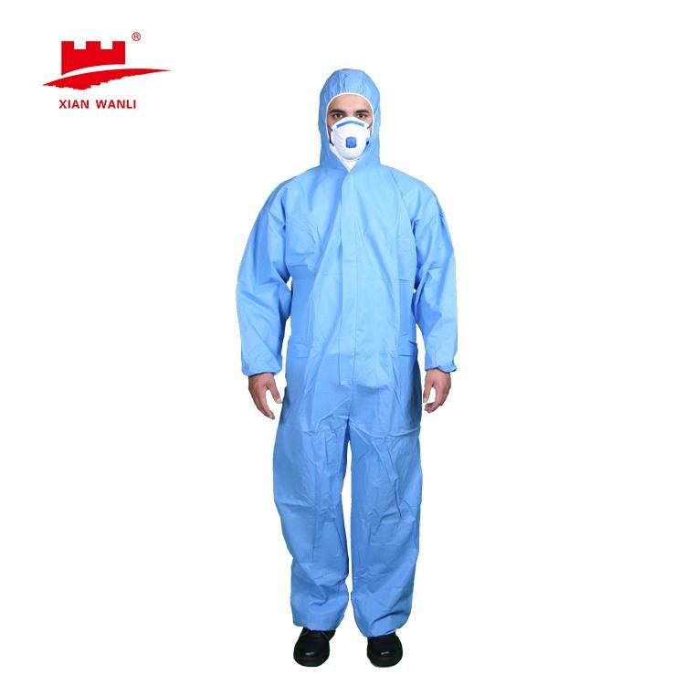 Wholesale Disposable Long Sleeve Apron Plastic CPE Waterproof Fluid Full Back Coverall Isolation Gown Overall