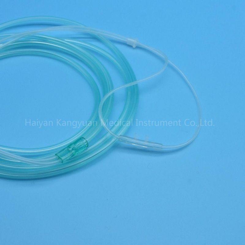 Whole Sale PVC Transparent Tube Medical Supply Medical Material Soft Tip Oxygen Therapy Device Disposable Oxygen Nasal Cannula