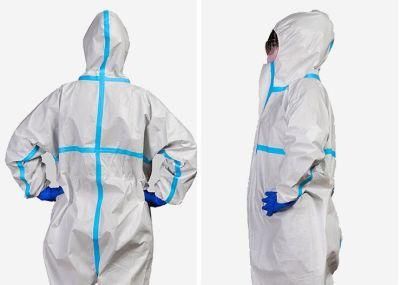 Hospital Protection Suit Latex Surgical Clothes, Surgical Clothe Non-Woven Protective Coverall Disposable Chemical Protective Cloth