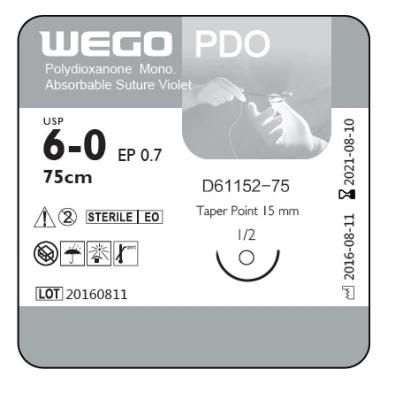 Wegosutures Violet Pdo Surgical Sutures