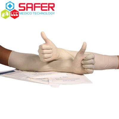 Medical Latex Gynaecological Glove Sterile with Powder for Hospital