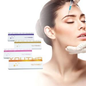 High Quality 2ml Pure Cross Linked Hyaluronic Acid Injectable Filler for Forehead Wrinkles