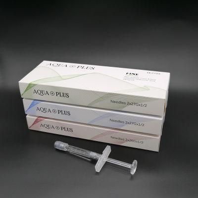 Aqua Plus CE Certified Injectable Non-Animal Fermentation Cross Linked Facial Lip Hyaluronic Acid Dermal Filler Injections