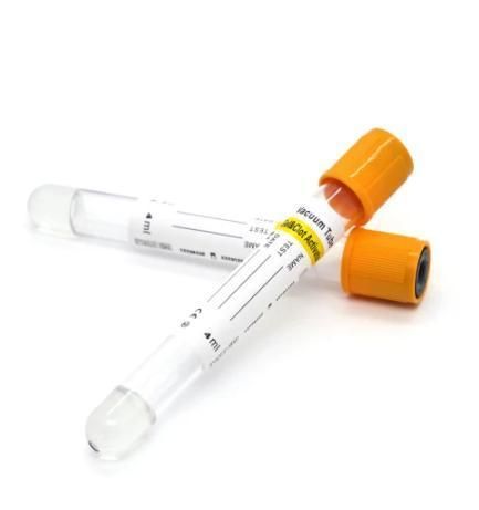 Disposable Gel&Clot Activator Vacuum Blood Collection Tube Yellow Cap