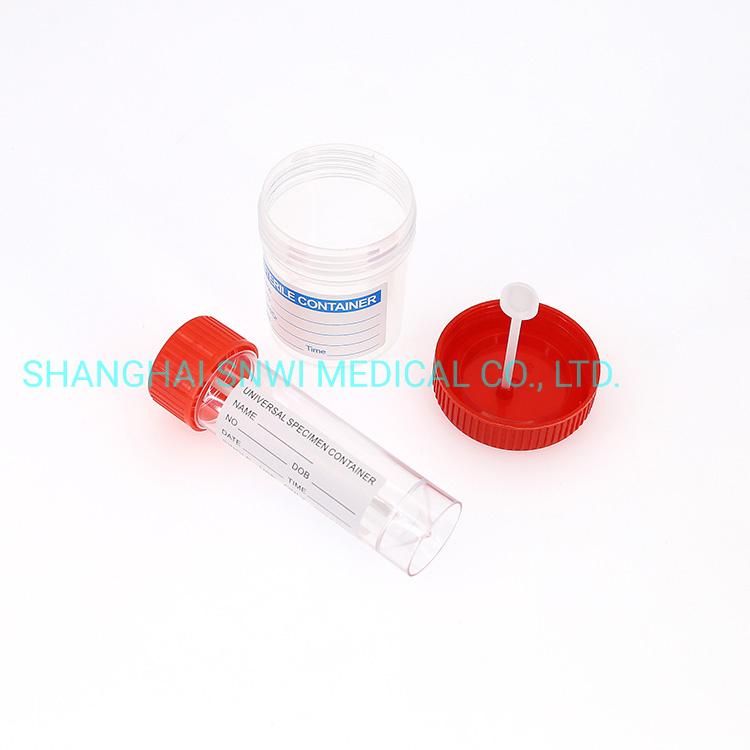 40ml Hospital Sterile Plastic Specimen Cup Stool Urine Sample Collection Container