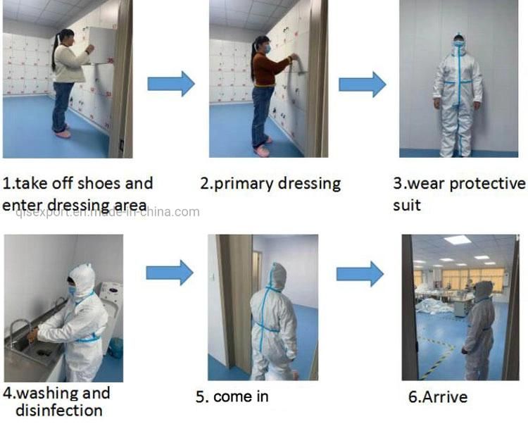 Disposable Medical Surgical Protective Isolation Suit Coveralls Clothing Protective Gown