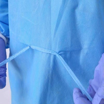 En13795 Certified Disposable Isolation Gown SMS PP Material