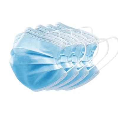 in Promotion FDA CE Approved Anti Virus Pollution Bfe 99% 3ply Non-Woven Fabric Blue Earloop Disposable Medical Face Mask