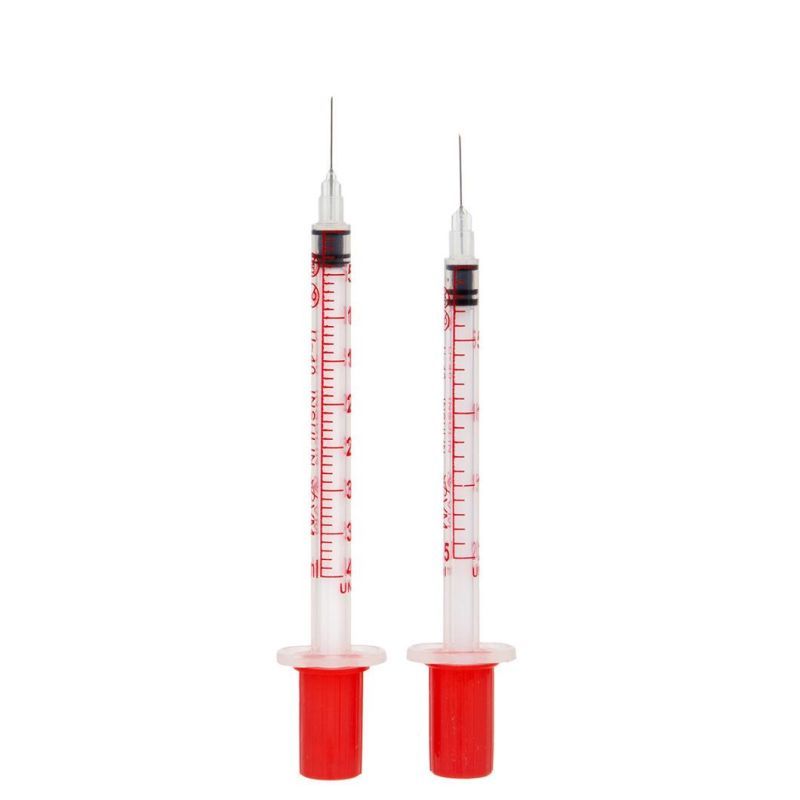 CE/FDA Approved Disposable Insulin Syringe 50/101units for Insulin Injection