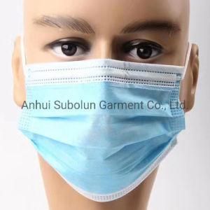 Non-Woven 3 Layers Disposable Medical Surgical Face Mask in Stock