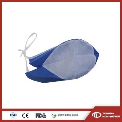 Disposable Use Nonwoven SMS Head Cover Surgical Doctor/Nurse Caps with Tie/Elastic