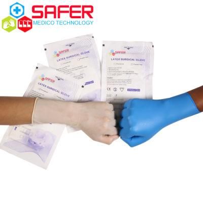 Disposable Sterile Powder-Free Latex Surgical Glovees Size 6.5 7 7.5 8 8.5
