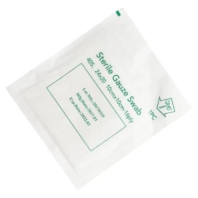 Disposable CE, ISO Approved Gauze Cutting Medical Supply, 10 Cm X 10 Cm Gauze Swab Xray Medical Gauze